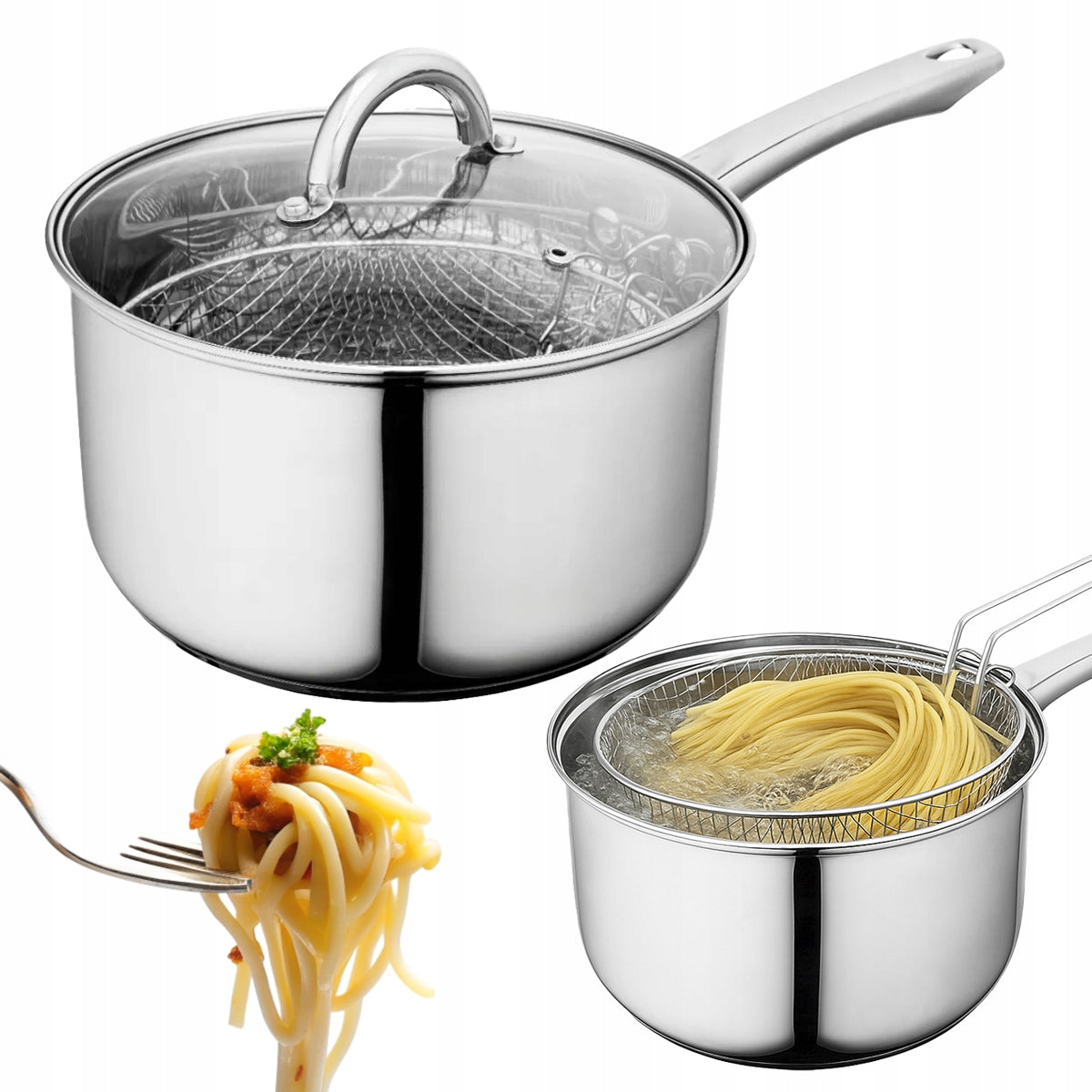 Rondel donut fries pot with strainer Altom Design Fabio 4,5 l 22 cm