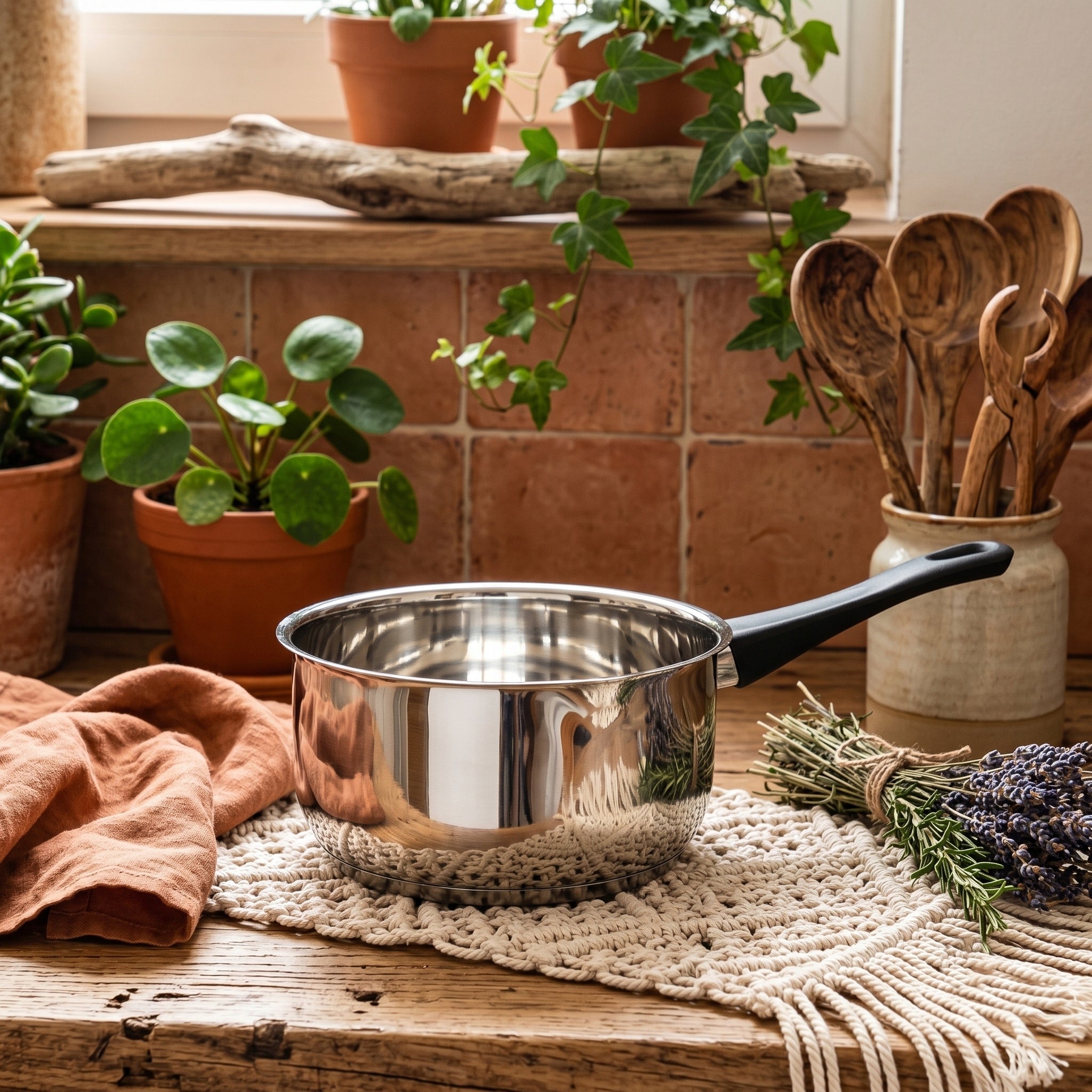 Rondel induction stainless steel with spout Altom Design Emilio 2 l Manufacturer code 0204002623