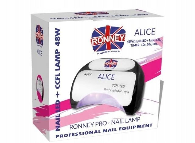 Ronney Alice Professional UV CCFL LED Nail Lamp Strong for 48W Gels Packaging status original
