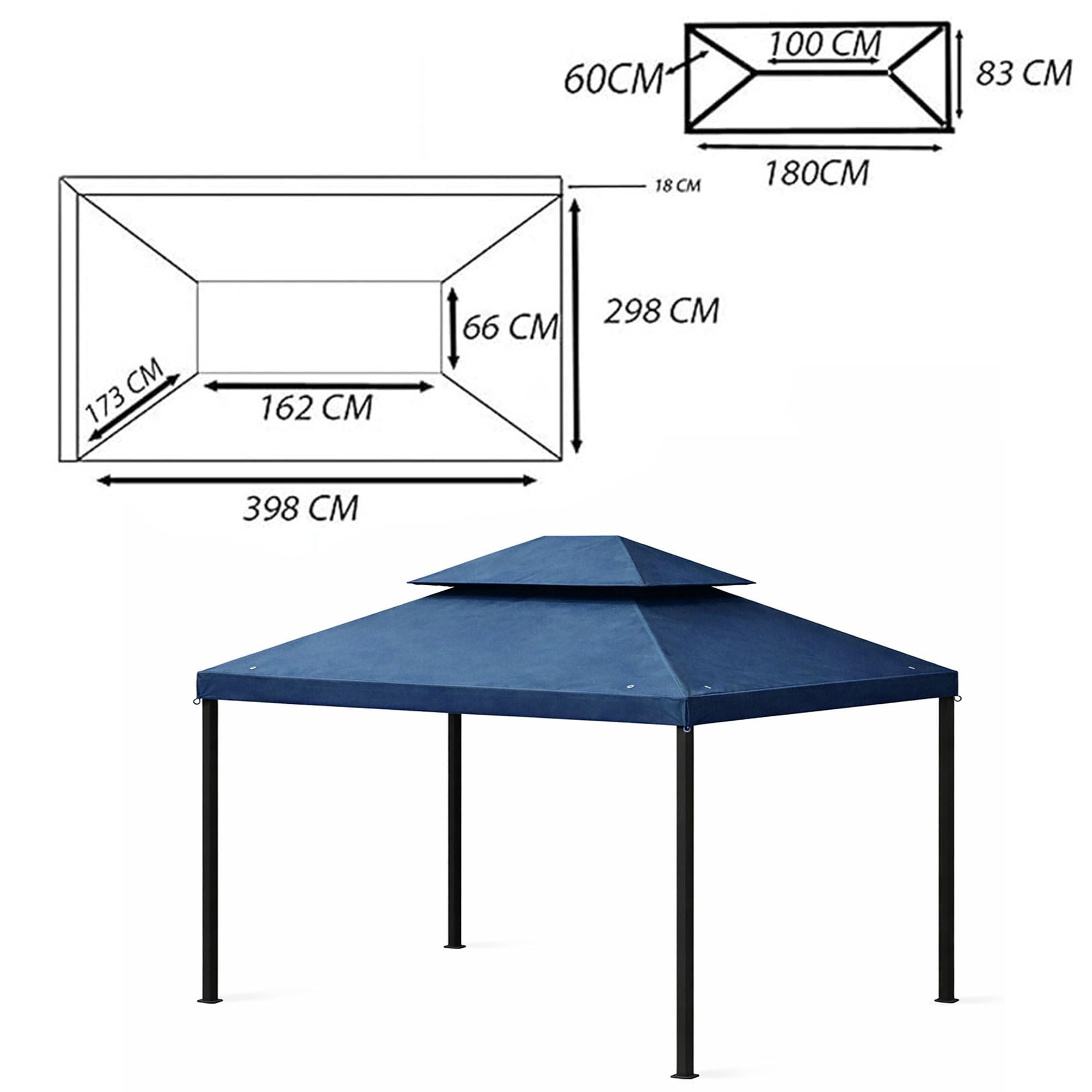 Roof Plating Pavilion 4x3m Waterproof M5Grant Manufacturer no brand