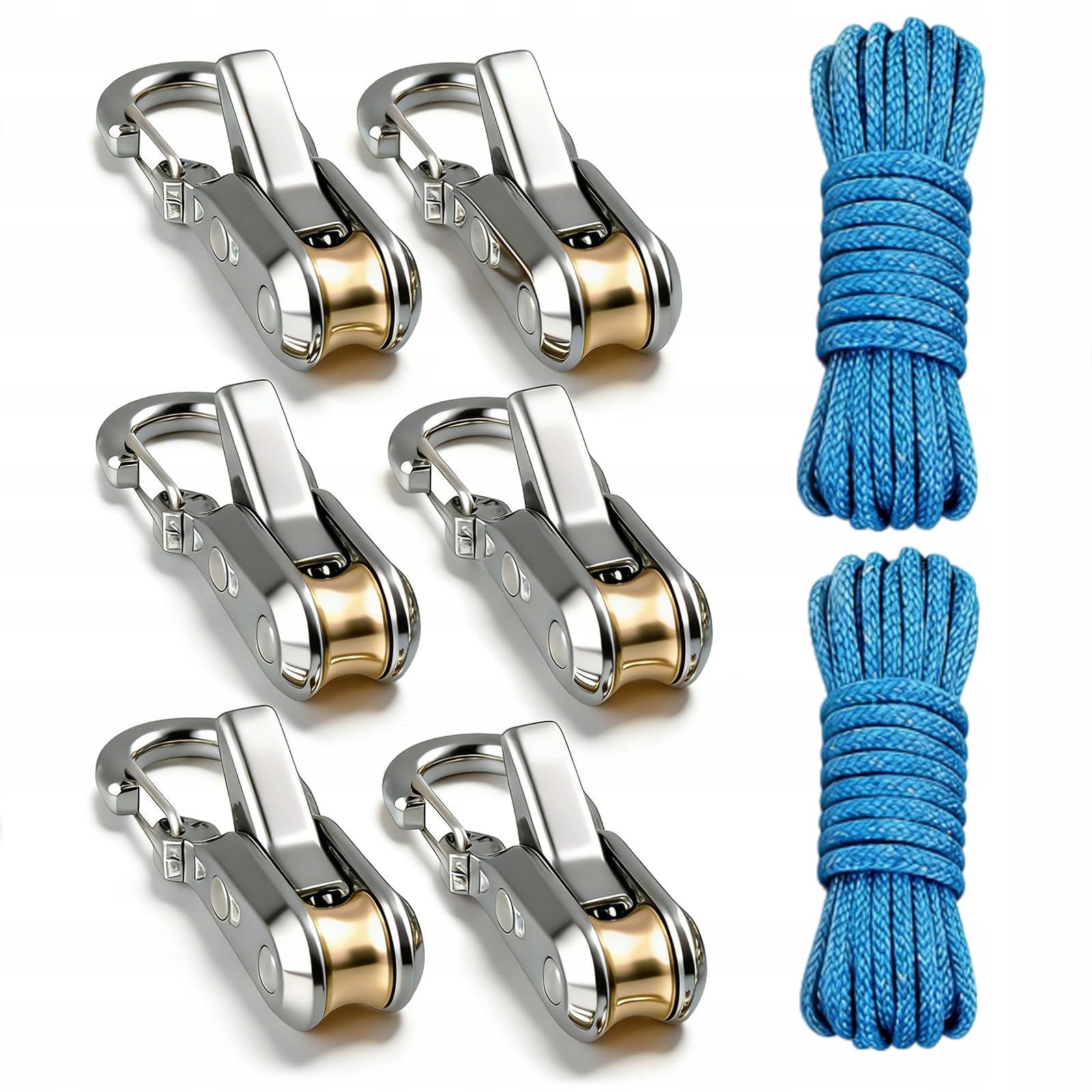 Rope Tensioner Brass Roller Easy Pull Release Adjustment Tie Down Tool Guy