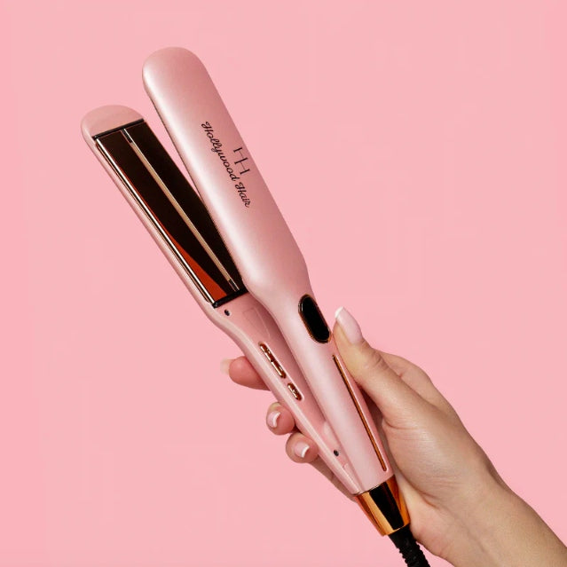 Rose Gold Hair Straightener with Ions HAIR LIKE TAFLA Hollywood Hair Packaging status original