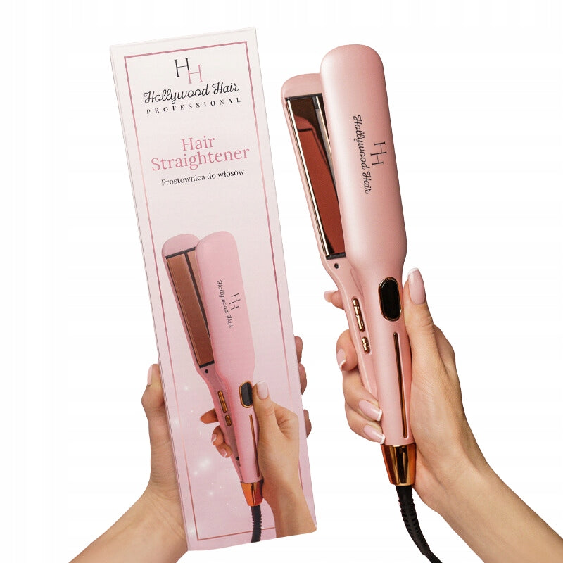 Rose Gold Hair Straightener with Ions HAIR LIKE TAFLA Hollywood Hair