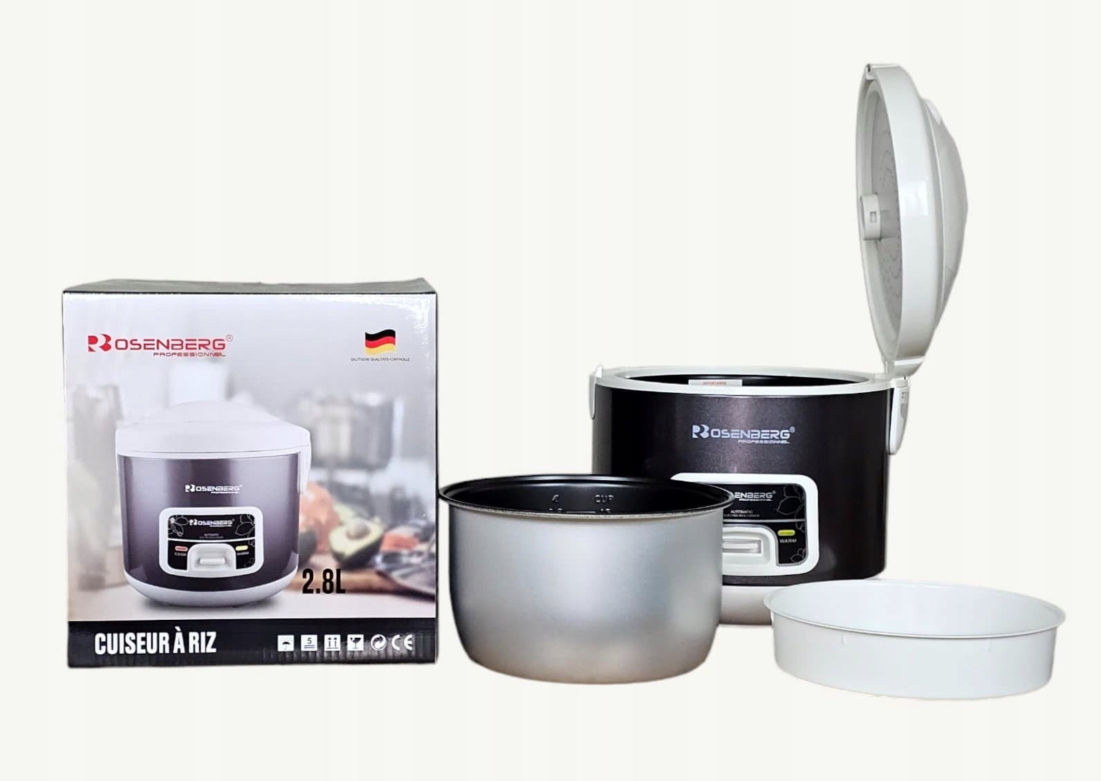 Rosenberg Professional 2,8L 1000W Professional Rice Cooker