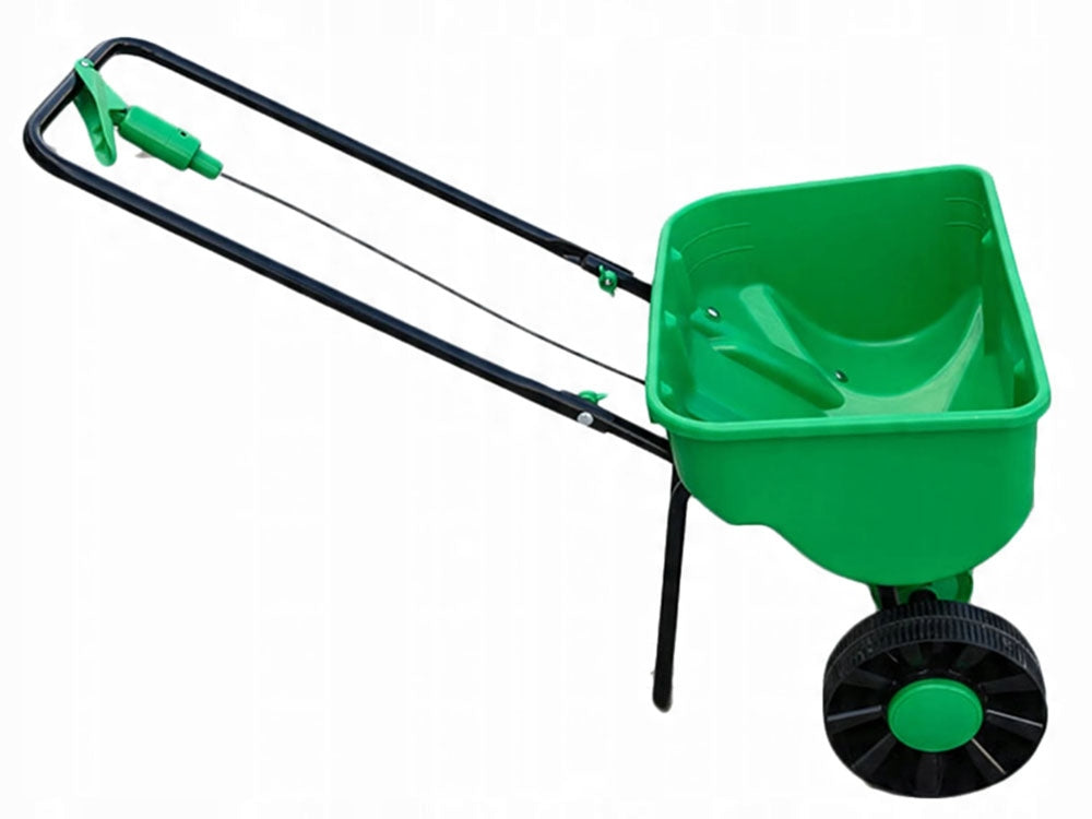 Rotary Seed Drill Manual Spreader for Salt Sand Grass Seed Fertilizers 29L Power supply handheld