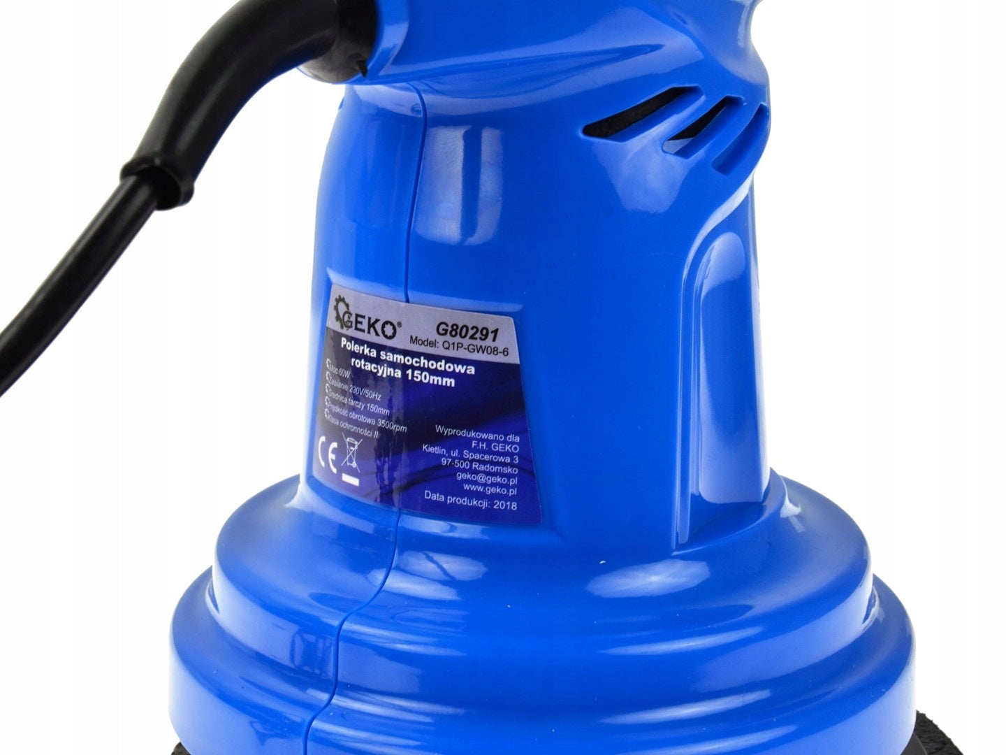 Rotary car polisher GEKO 230V 150mm Brand Geko