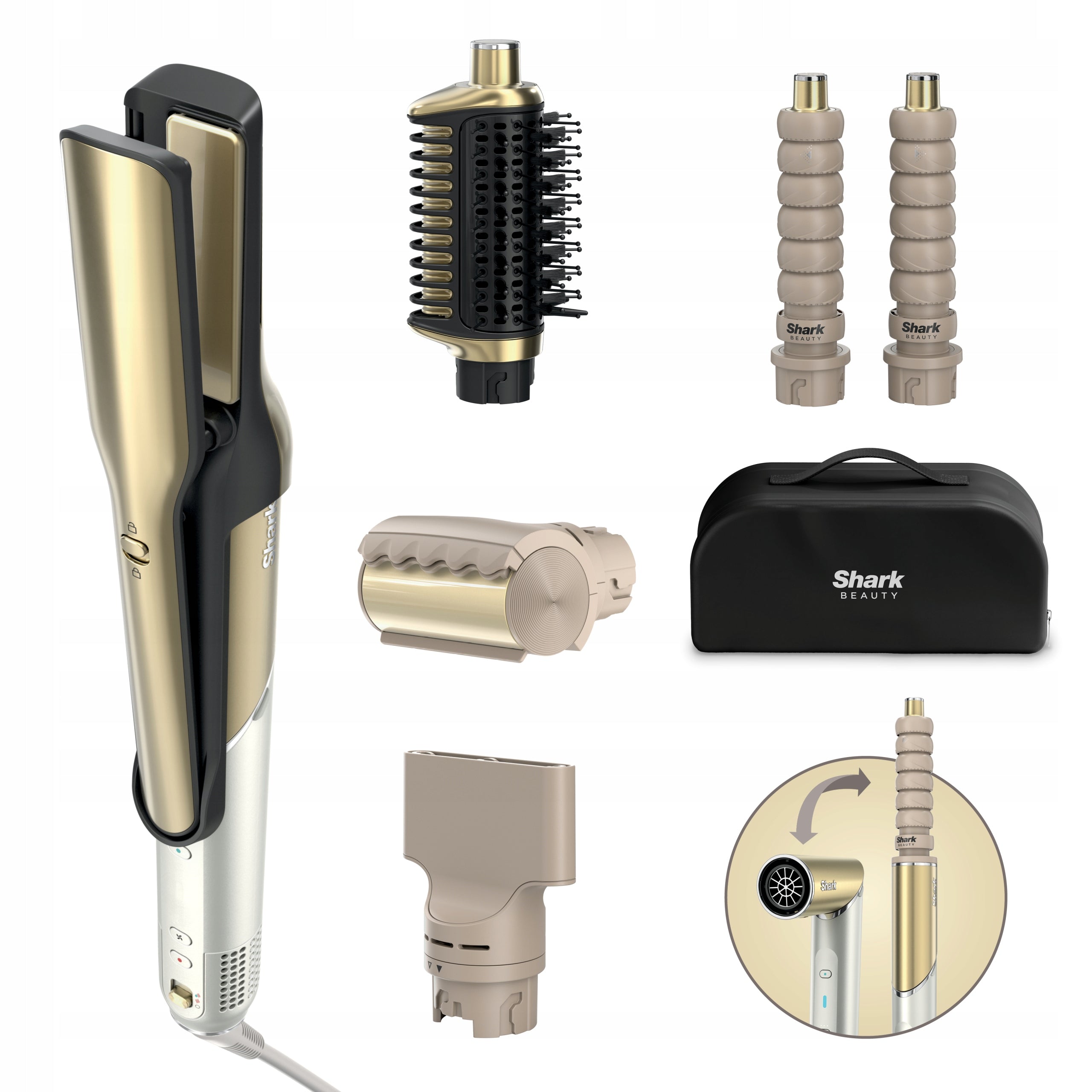 Rotary curling iron-dryer Shark HD6051SEU