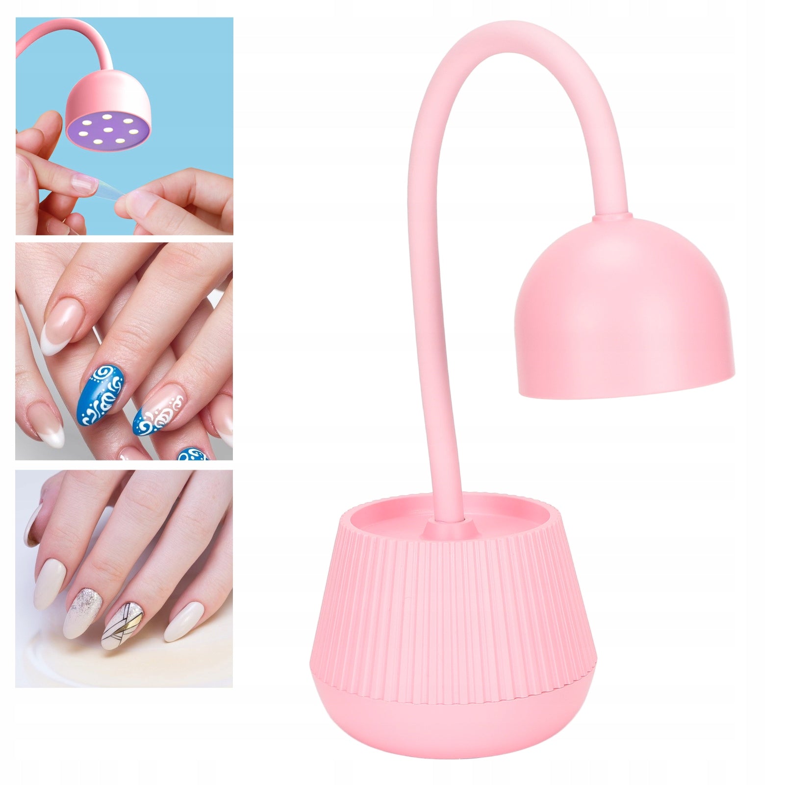 Rotatable Pink 24W UV Nail Lamp Gel Polish Dryer Fast Curing Machine Brand no brand