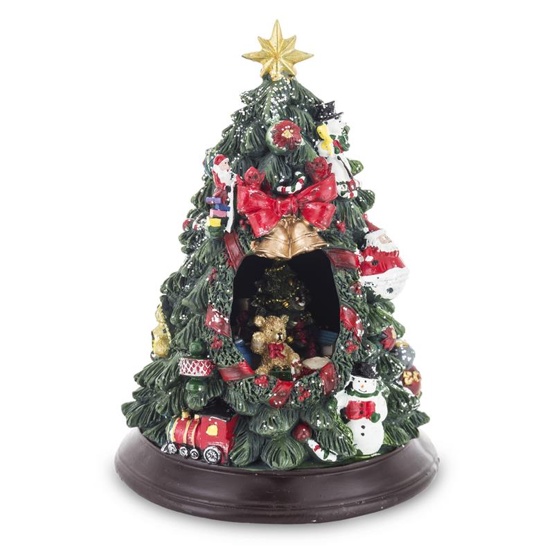 Rotating Christmas tree with music box ART-POL 146579