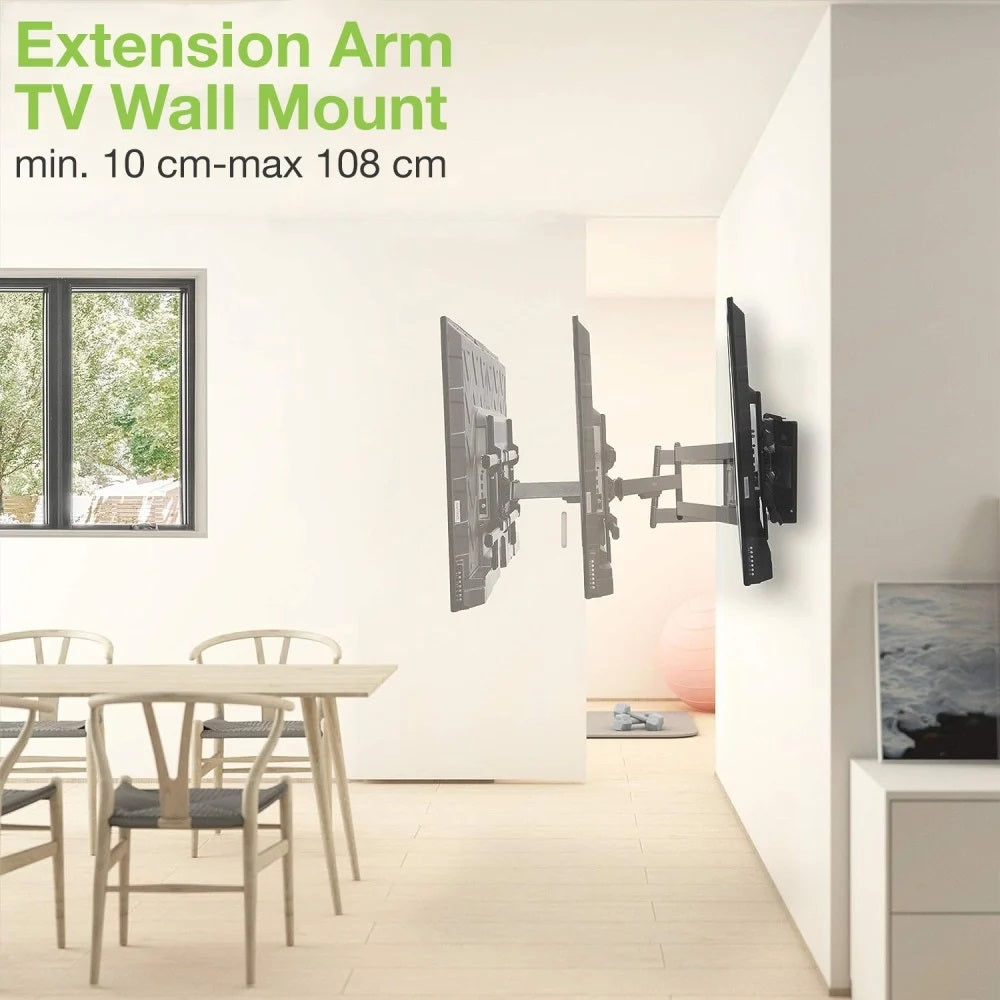 Rotating Extra Long Wall Mount TV Hanger 42-80” Techly EAN (GTIN) 8059018368048