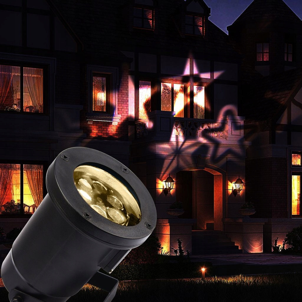 Rotating LED decorative projector.