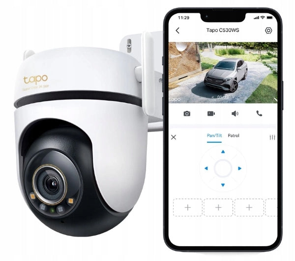 Rotating camera 5MP TP-LINK Tapo C530WS detection alarm night mode microSD Packaging status original