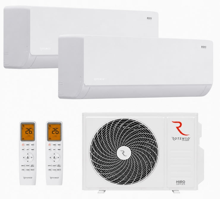 Rotenso Multisplit Roni White 2,6kW+3,5kW WiFi HEATER for apartment 60m2