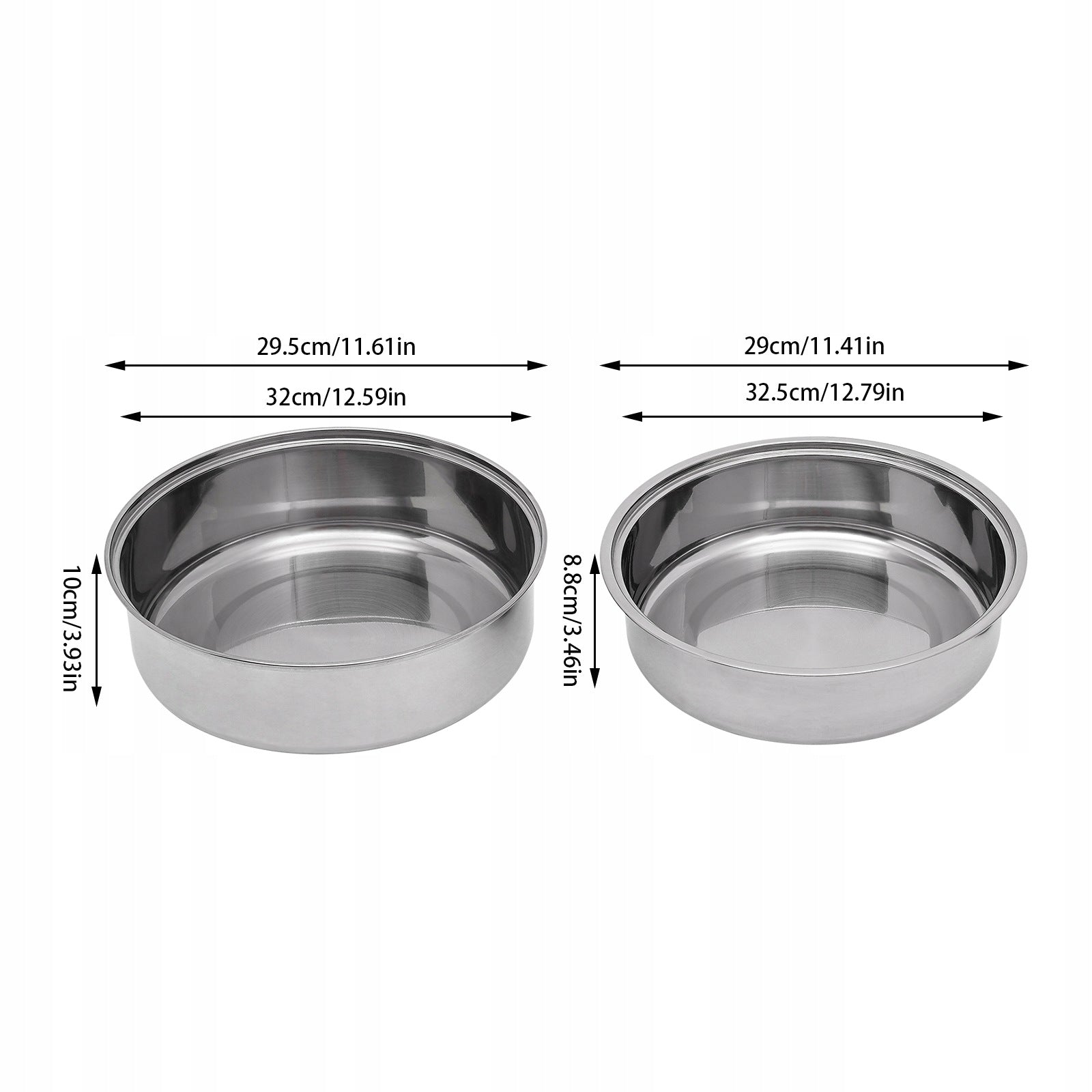 Round Chafing Dish 6L Stainless Steel Glass Lid Buffet Warmer Packaging status original