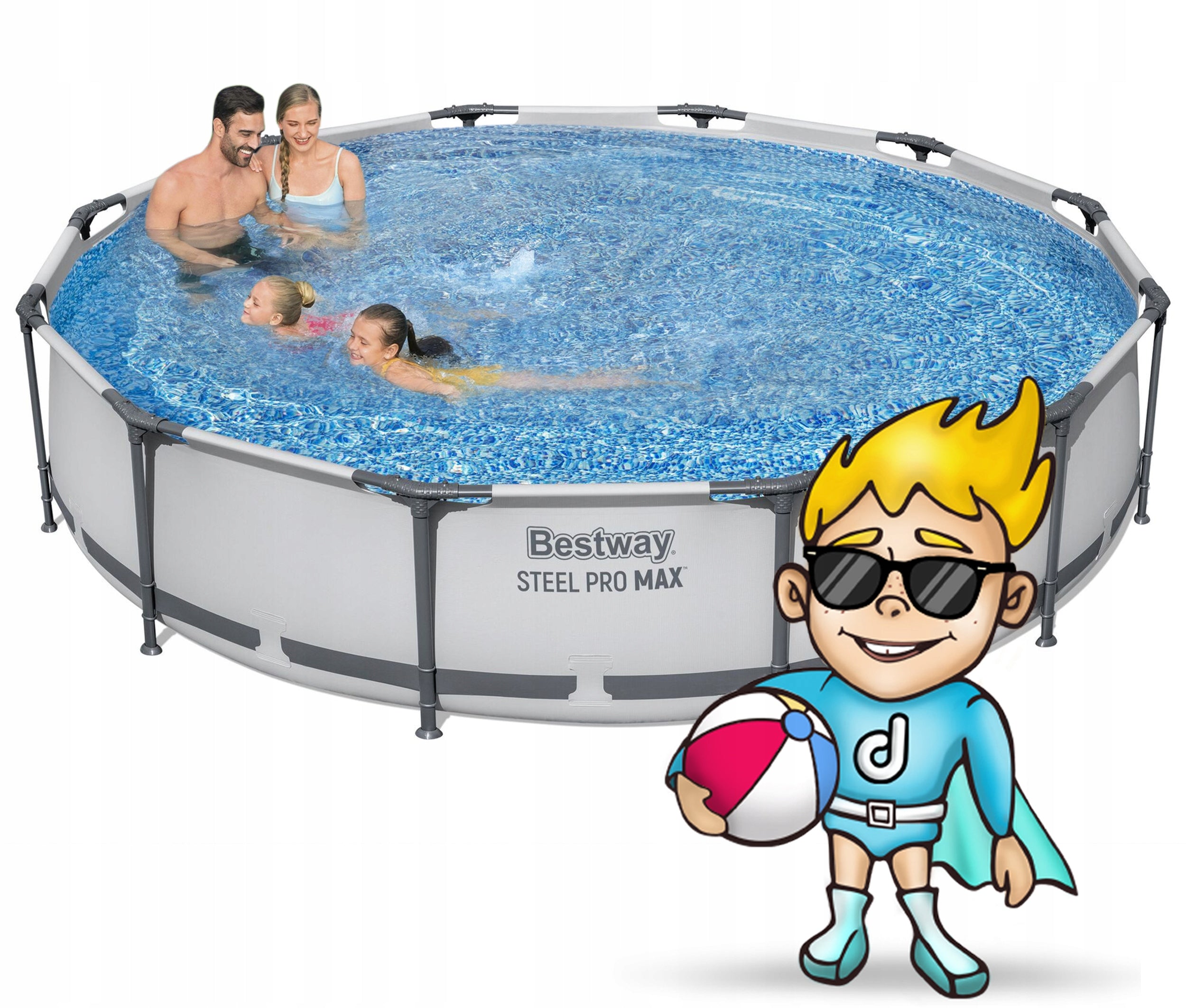 Round garden frame pool 366x76 cm Bestway 56416 Brand Bestway