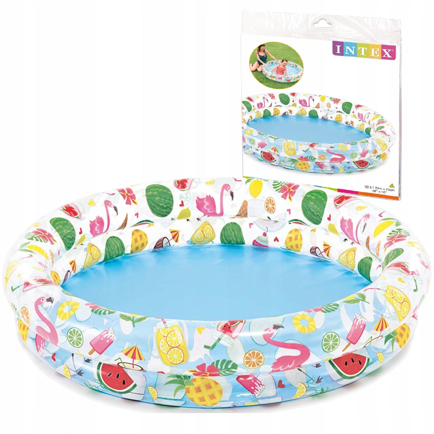 Round inflatable swimming pool Intex 122 x 122 cm Packaging status original