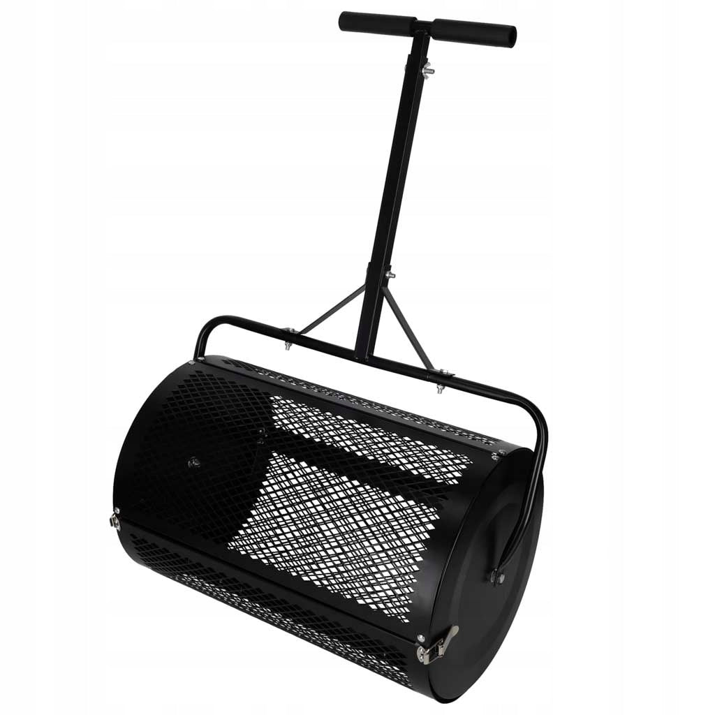 Rozmetadlo kompostu a hnojiva na trávník LUARO - zahradní válec se sítí pro Power supply handheld