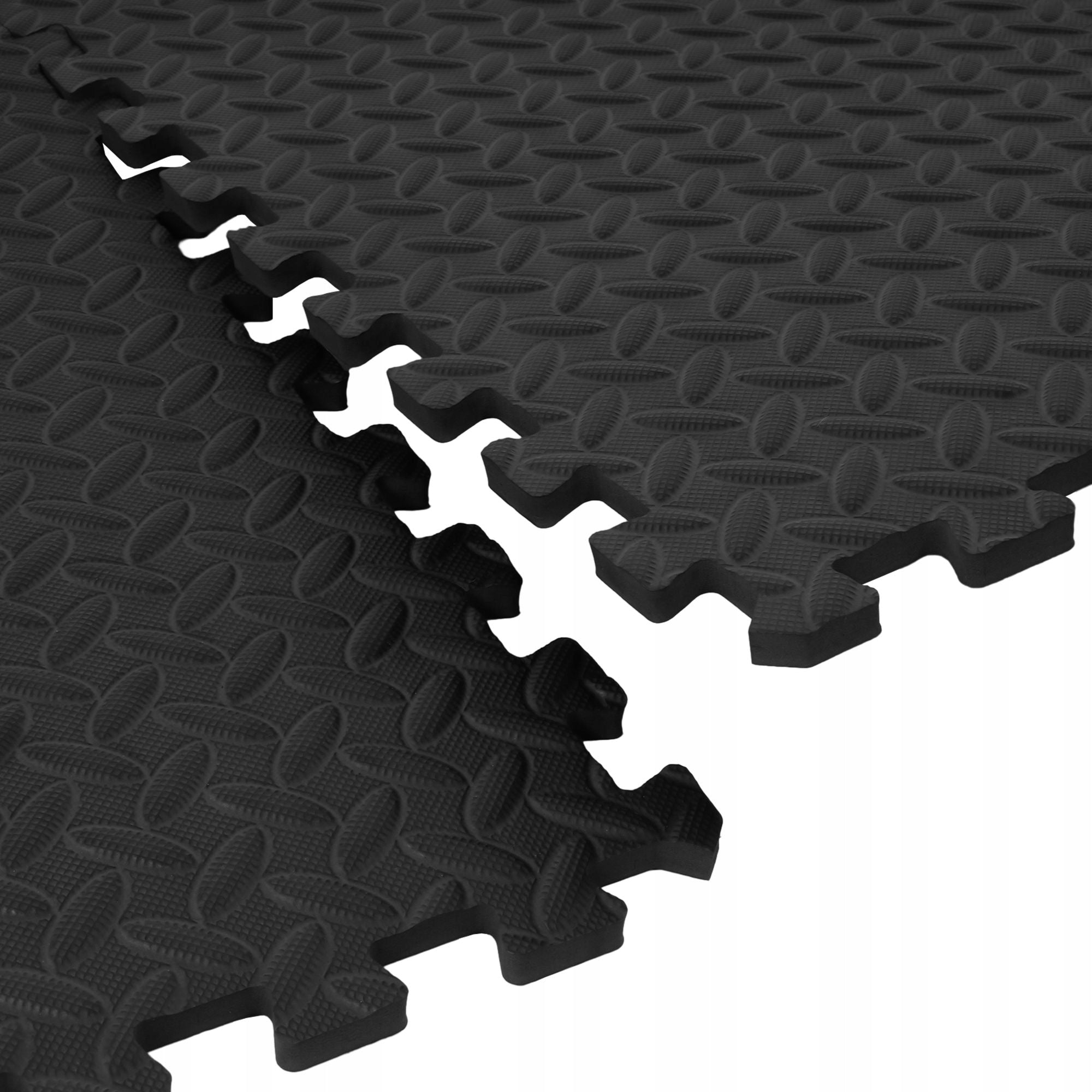 Rubber FLOOR PUZZLE for gym MATA for protective equipment black 1,2x1,2m Brand no brand