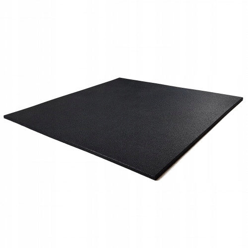 Rubber FLOOR SQUARE for gym 20 mm BLACK MAT FOR EQUIPMENT 100x100cm