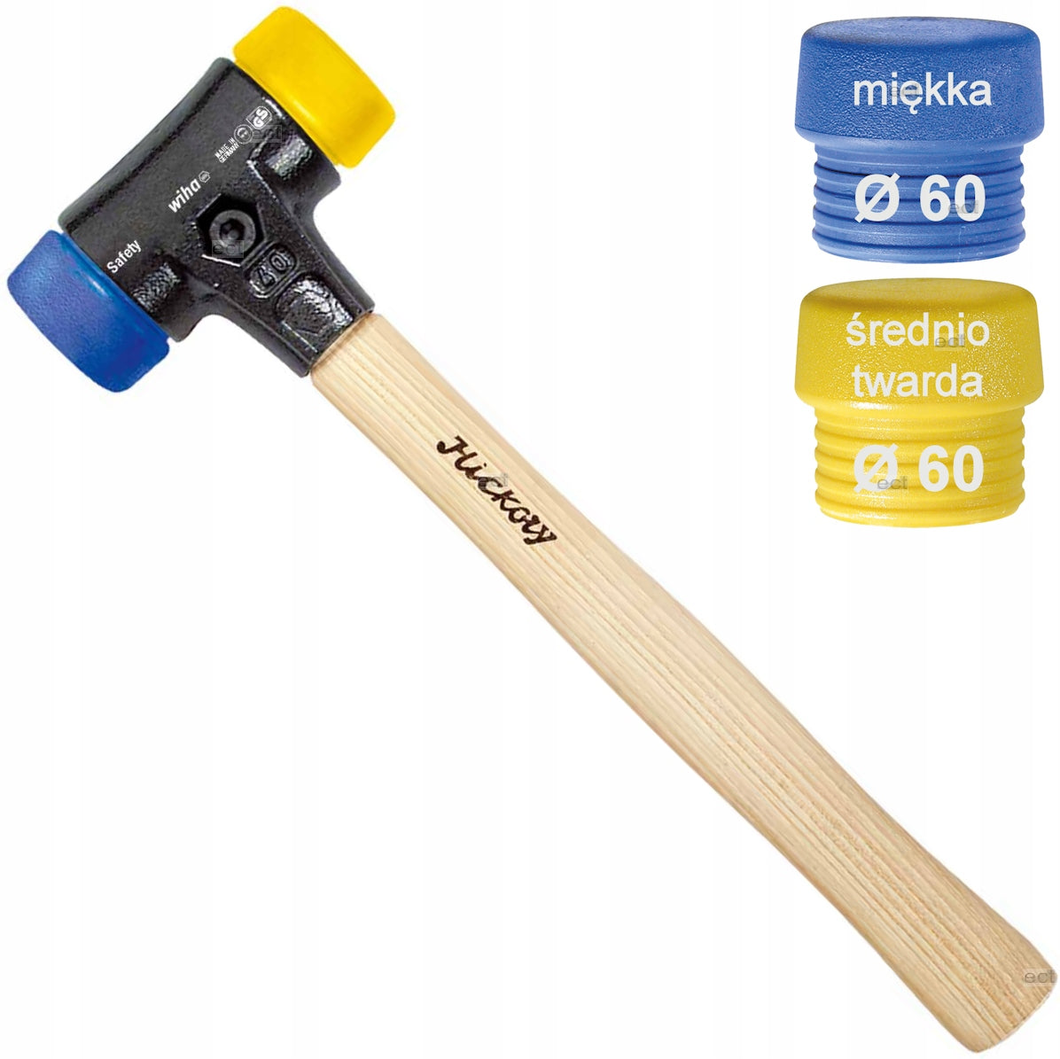 Rubber Hammer Wiha Safety 1555 g
