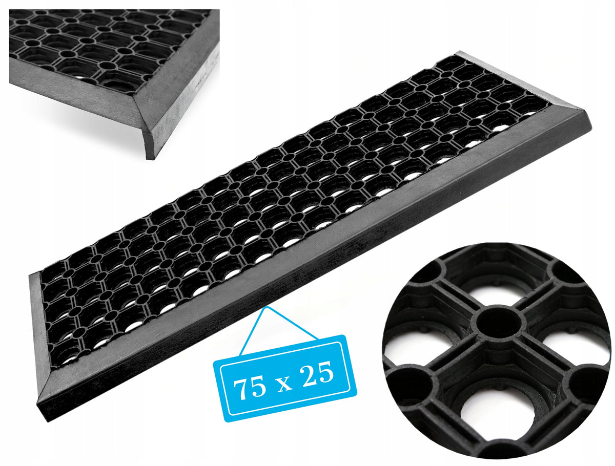 Rubber Openwork Doormats for Stairs Steps in front of the door 75 x 25cm