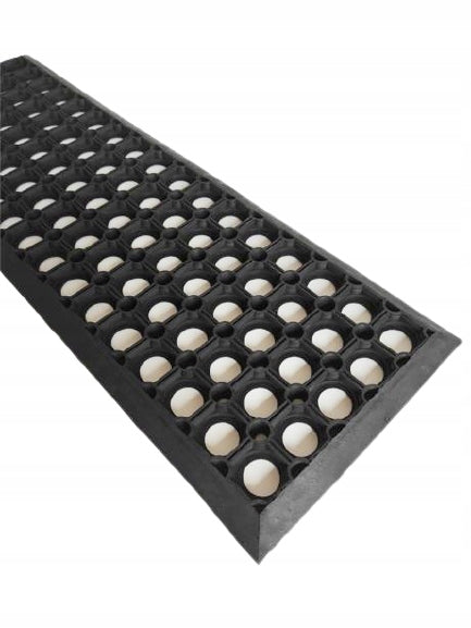 Rubber Overlays Openwork for Stairs Degrees for Exterior Doors with Inrun Manufacturer code N-AZSTEP-75X25