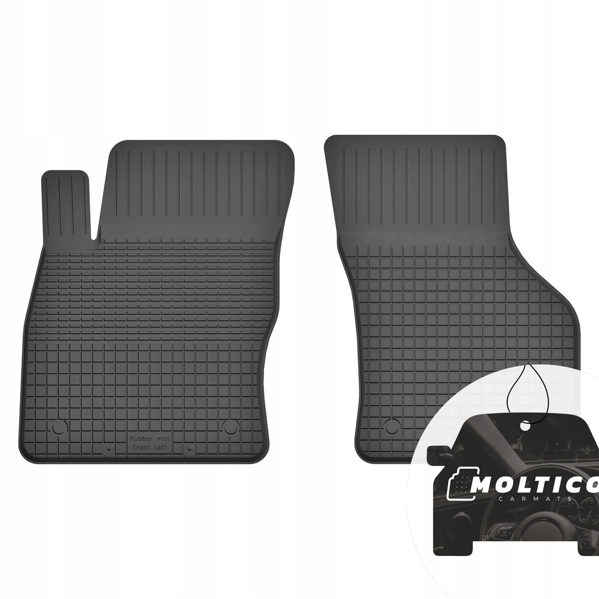 Rubber Rugs Front for Seat Arona from 2017 with Rant