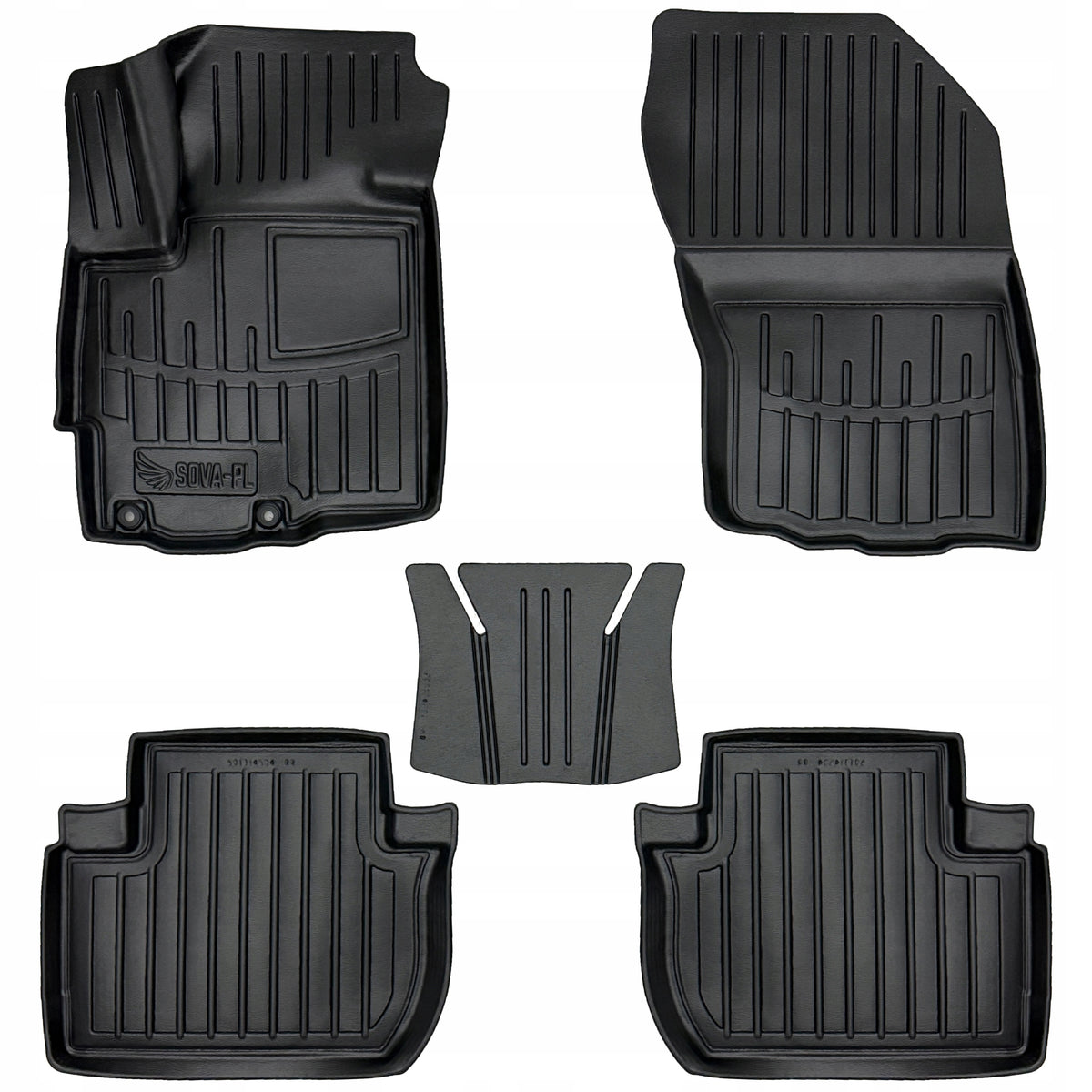 Rubber mat and rug set Mitsubishi Outlander II XL (2006-2012) with su=> Packaging status original