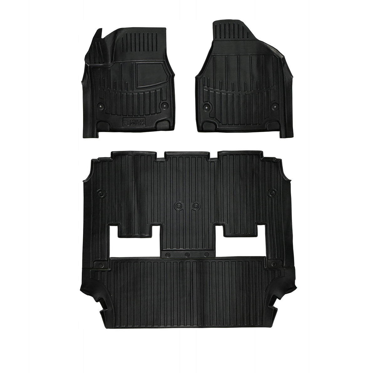 Rubber set rugs and mat Chrysler Pacifica II RU from 2016 version 7 people Manufacturer SOVA-PL