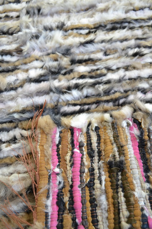 Rug Woven Bedspread Sheepskin Natural Brand no brand