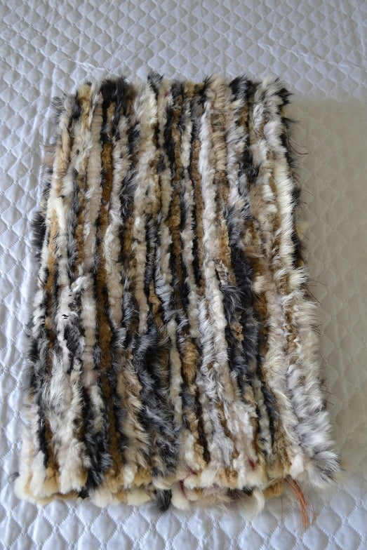 Rug Woven Bedspread Sheepskin Natural