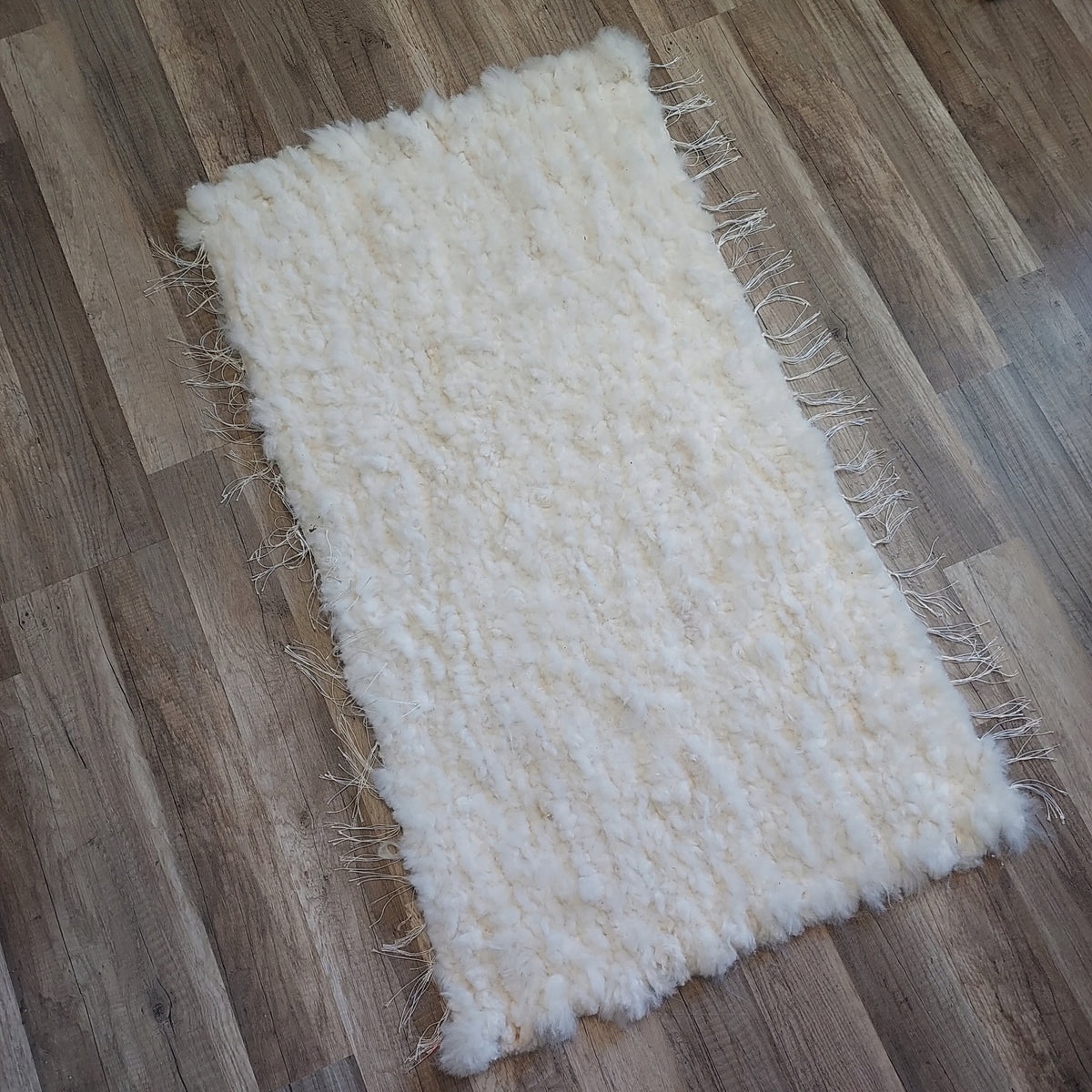 Rug Woven Hand White Sheepskin Sheep Breath Color multicolor