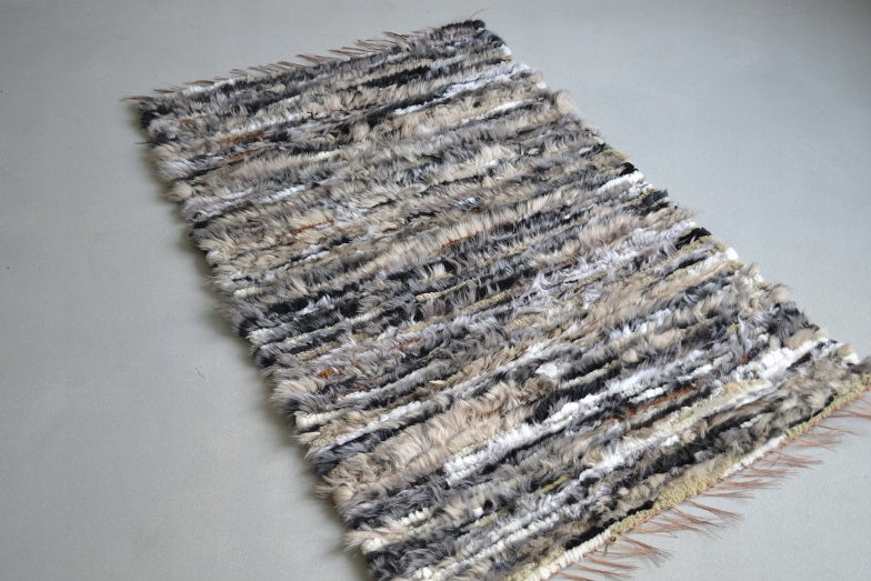 Rug carpet plaid walkway - sheepskin woven Brand no brand
