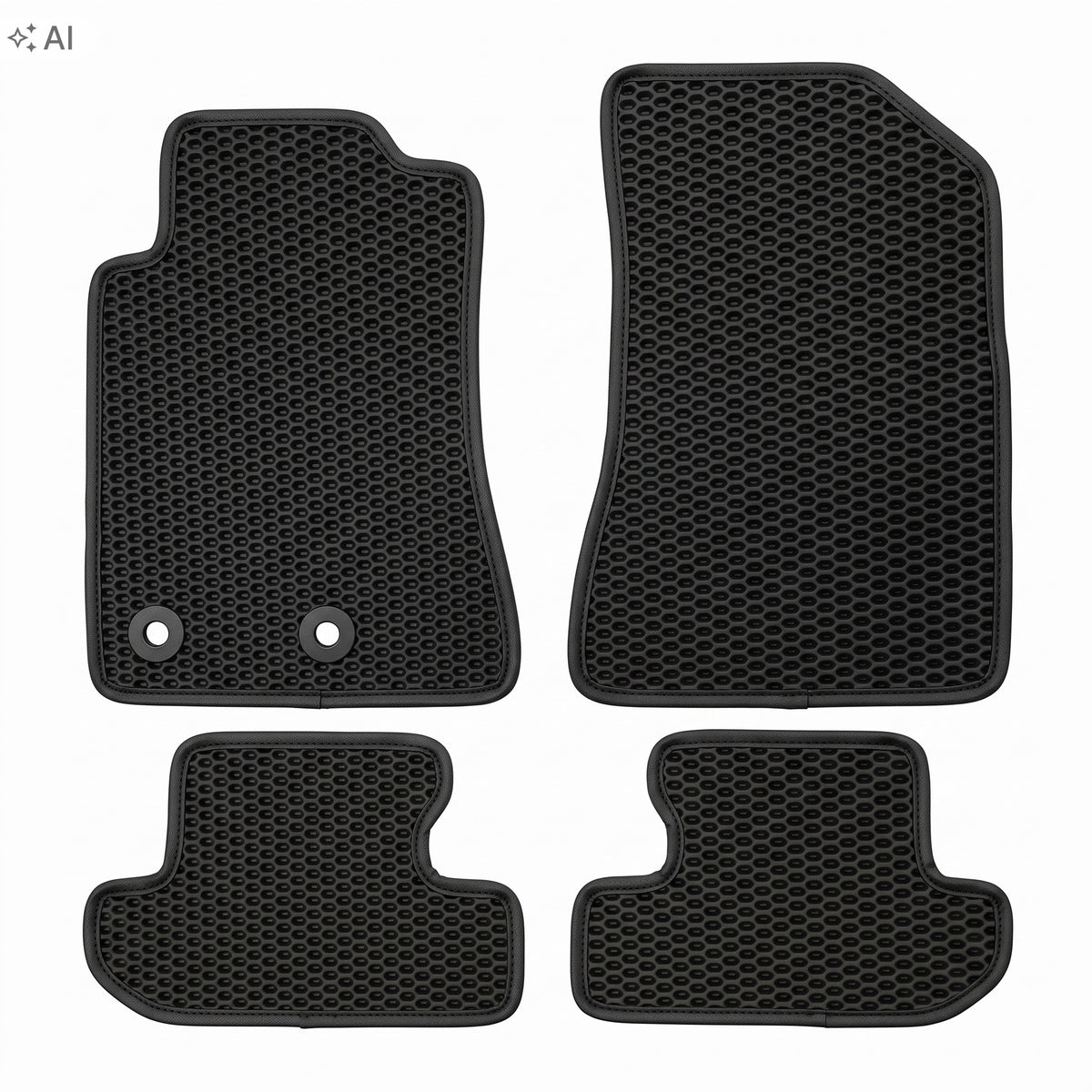 Rugs EVA Ford MUSTANG VI 2014-2023 Set Black honeycomb