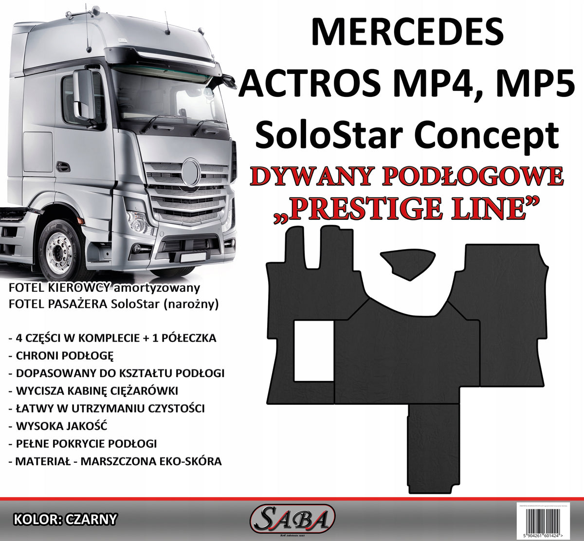Rugs PRESTIGE-LINE MERCEDES ACTROS MP4, MP5, SoloStar Concept Packaging status original