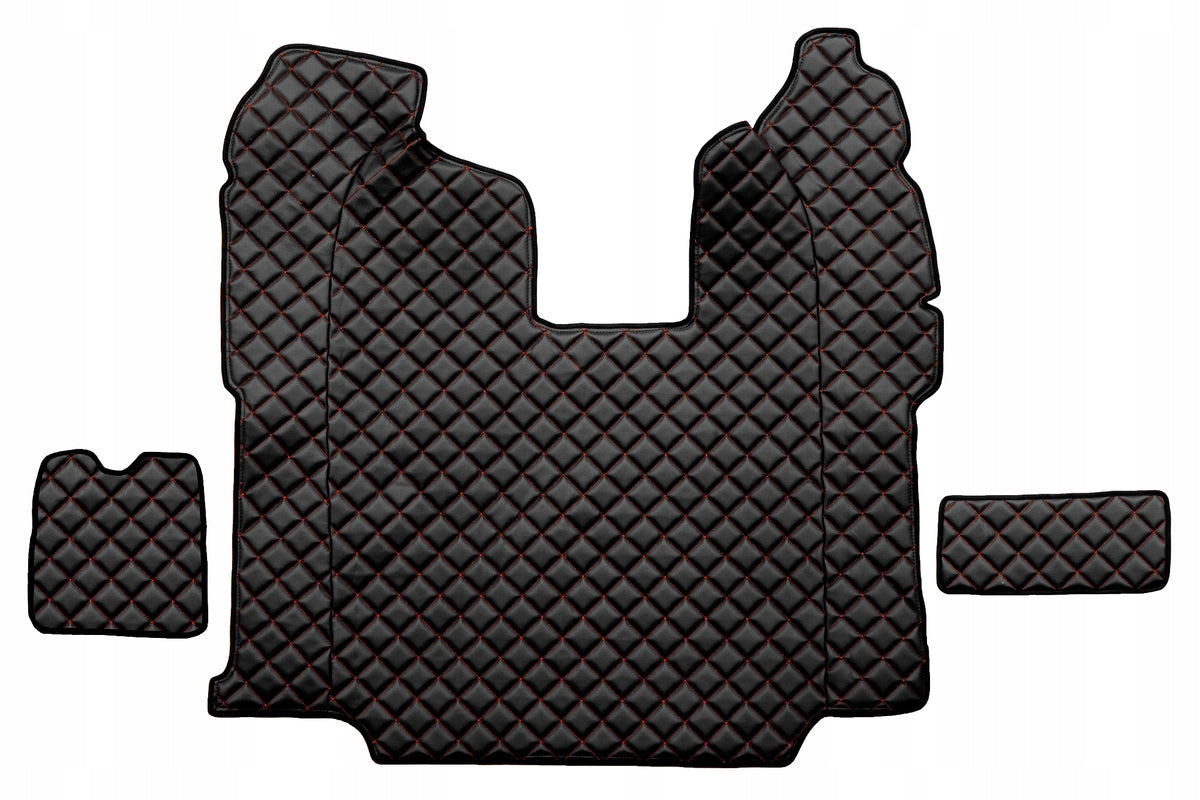 Rugs TIR SCANIA R AUTOMAT 2011-2016 eco leather Manufacturer's catalog number FL10 BLACK/RED