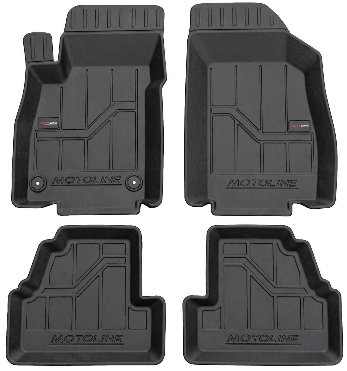 Rugs TPE 3D Motoline Opel Mokka A / X (2012-2019) Rant up to 7 cm