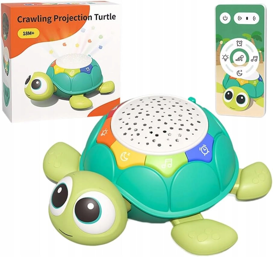 Runaway Turtle Interactive Toy for Crawling LED Yearly Gift