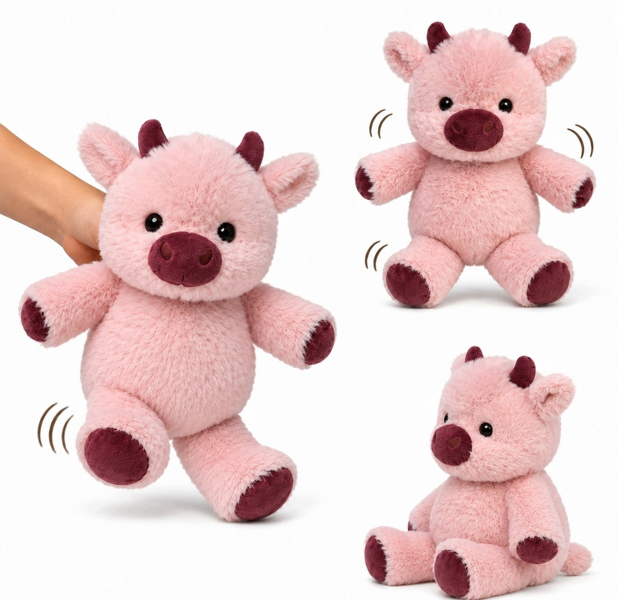 Running Plush Fudge 40CM Toy for Kids Movement Effect Manufacturer code Biegająca Pluszowa Krówka Efekt Ruchu