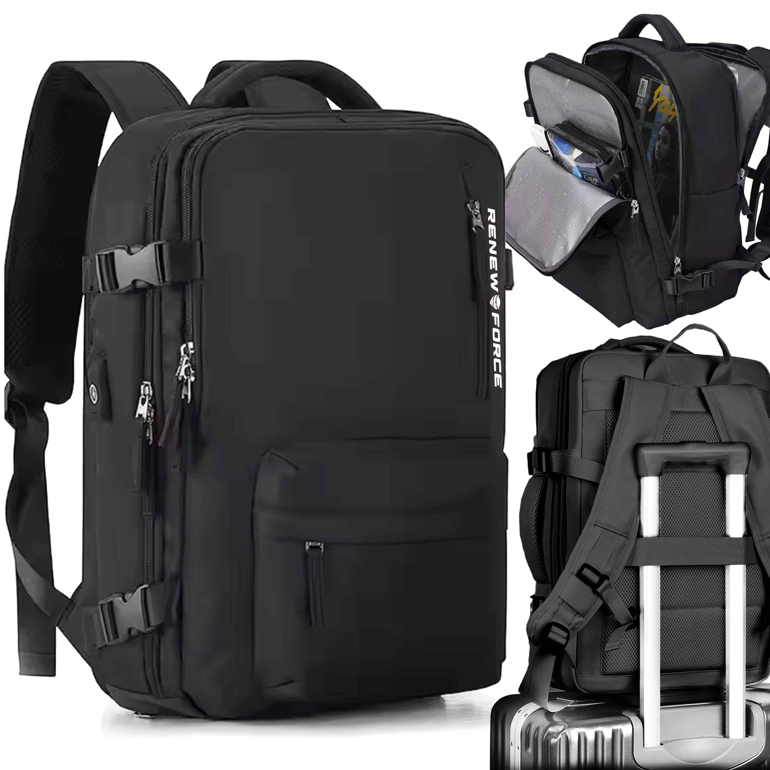 Ryanair Wizz Air Backpack Luggage Cabin Travel Bag with Chamber