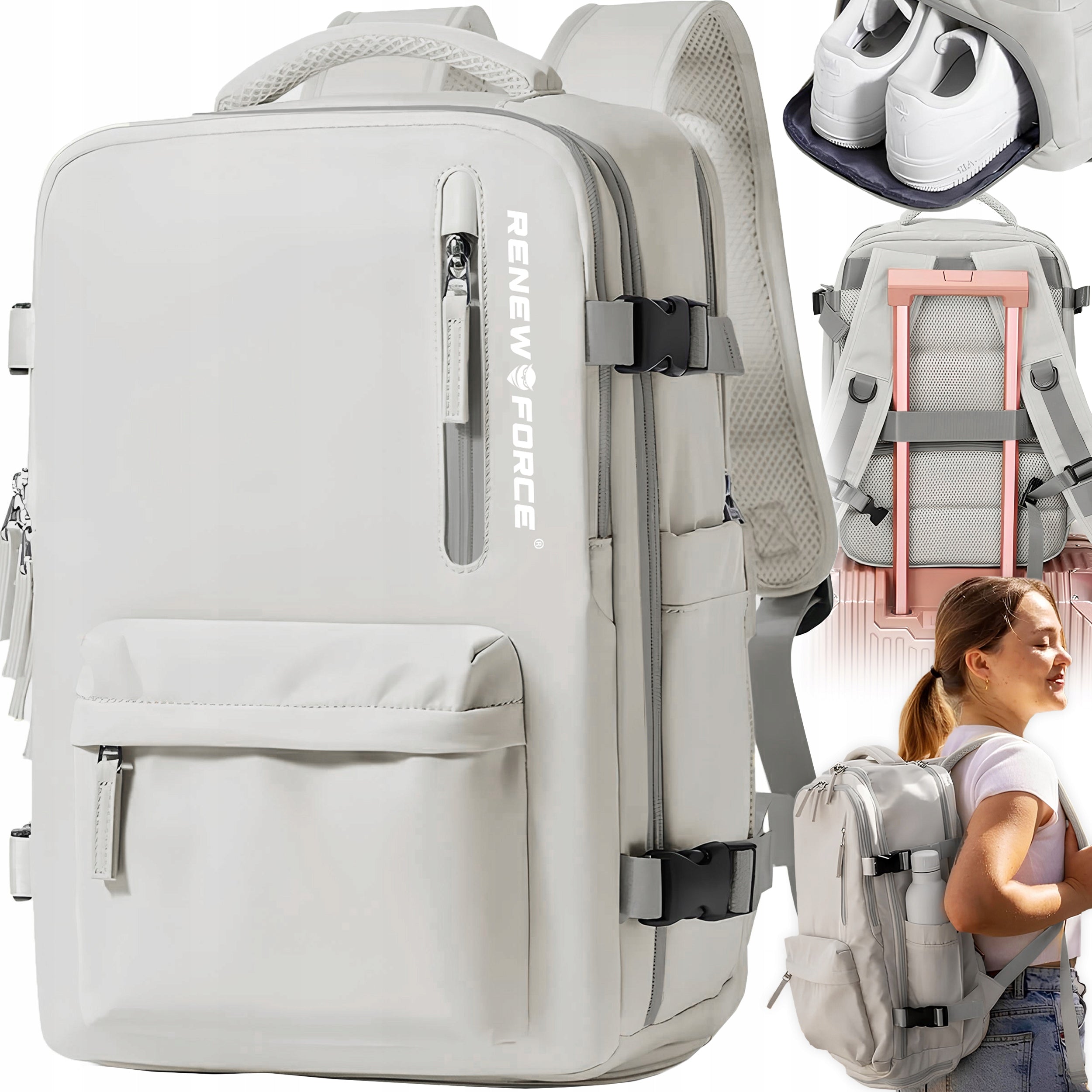 Ryanair Wizz Air Backpack Travel Bag with XXL Laptop Compartment