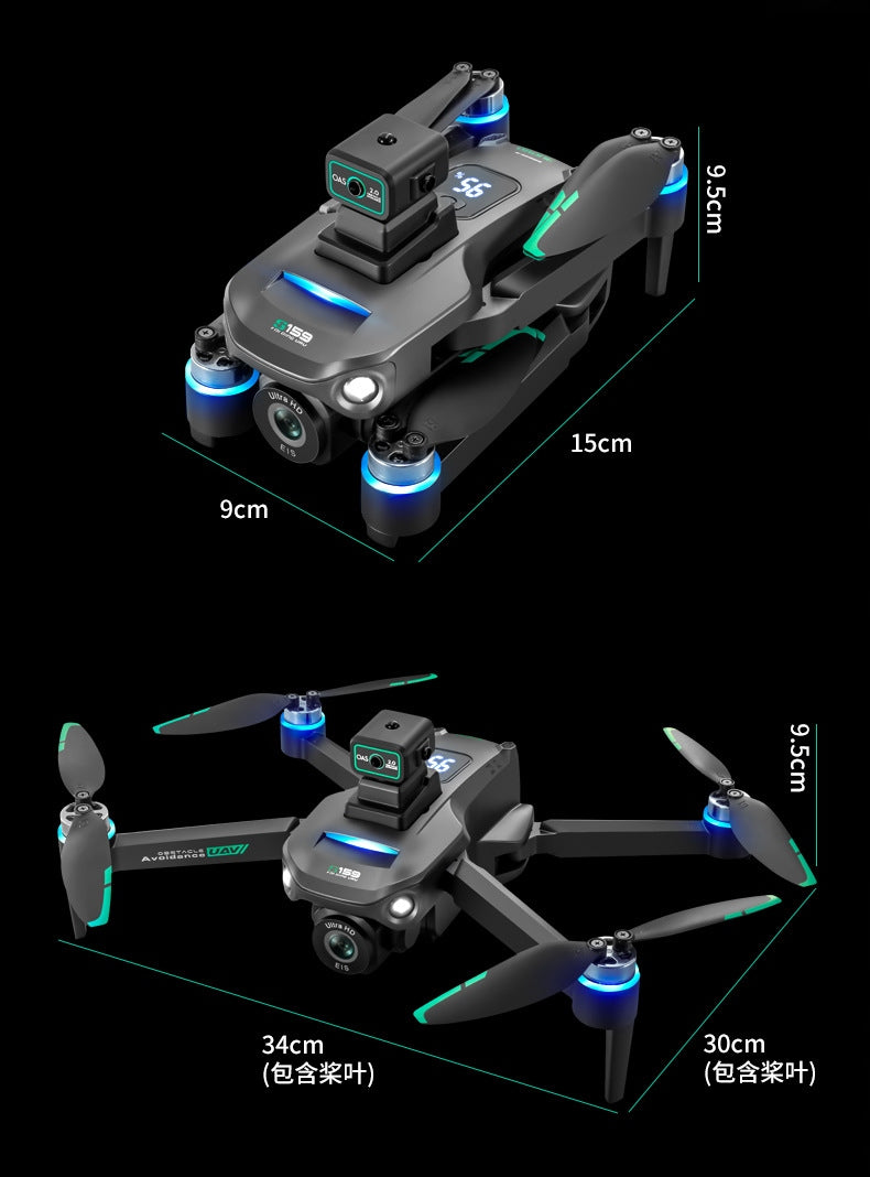S159 Drone with 5G Remote Control with Screen, GPS, Obstacle Avoidance, Dual Camera Manufacturer code S159