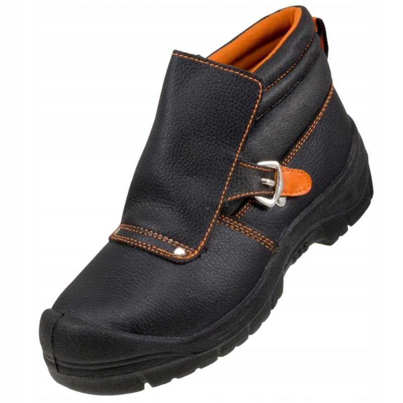 S1P Men's Leather Welding Shoes with Puncture Resistant Toe Packaging status original