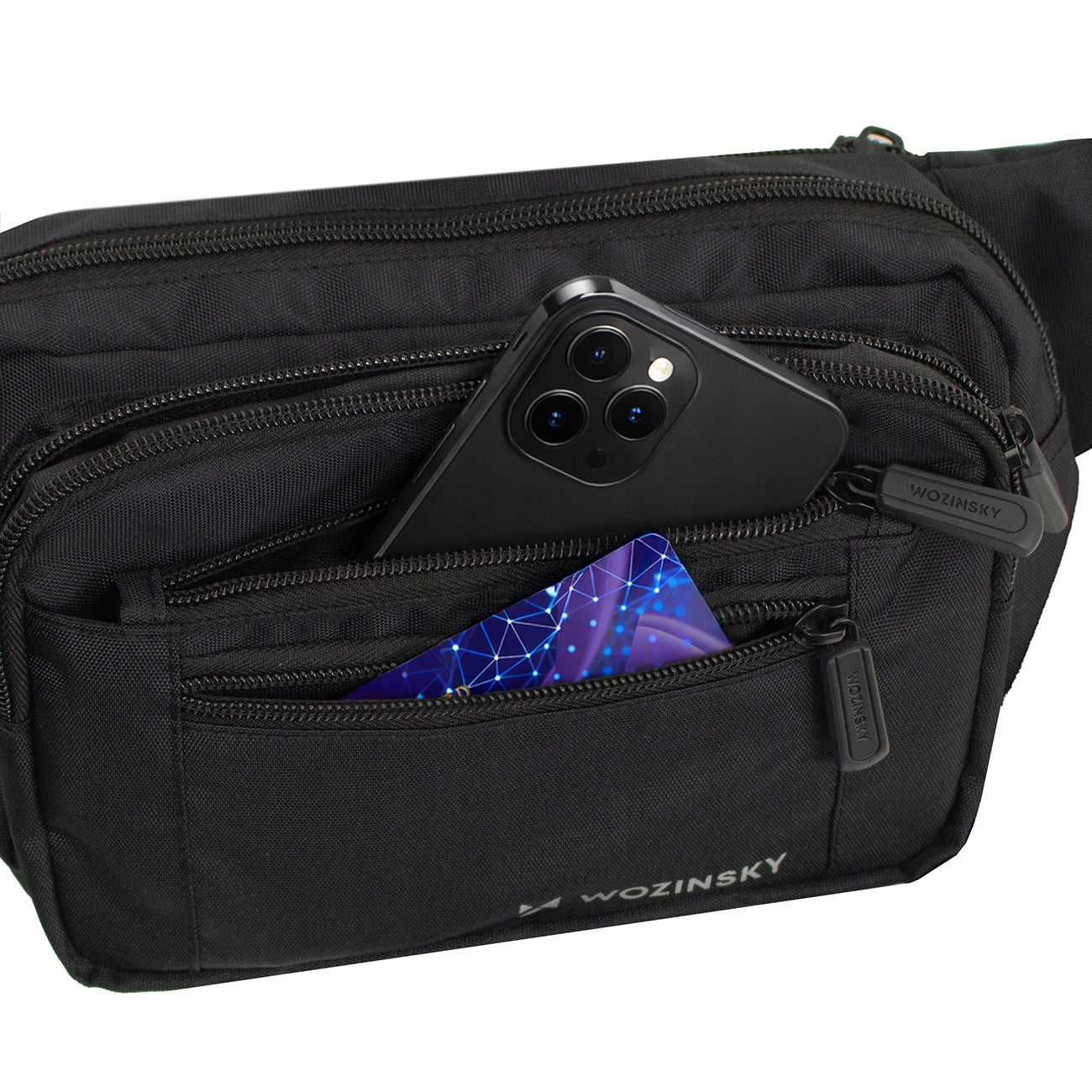 SACHET BUM BAG WATERPROOF BELT SHOULDER 6 POCKETS HIKING TREKKING Brand Wozinsky
