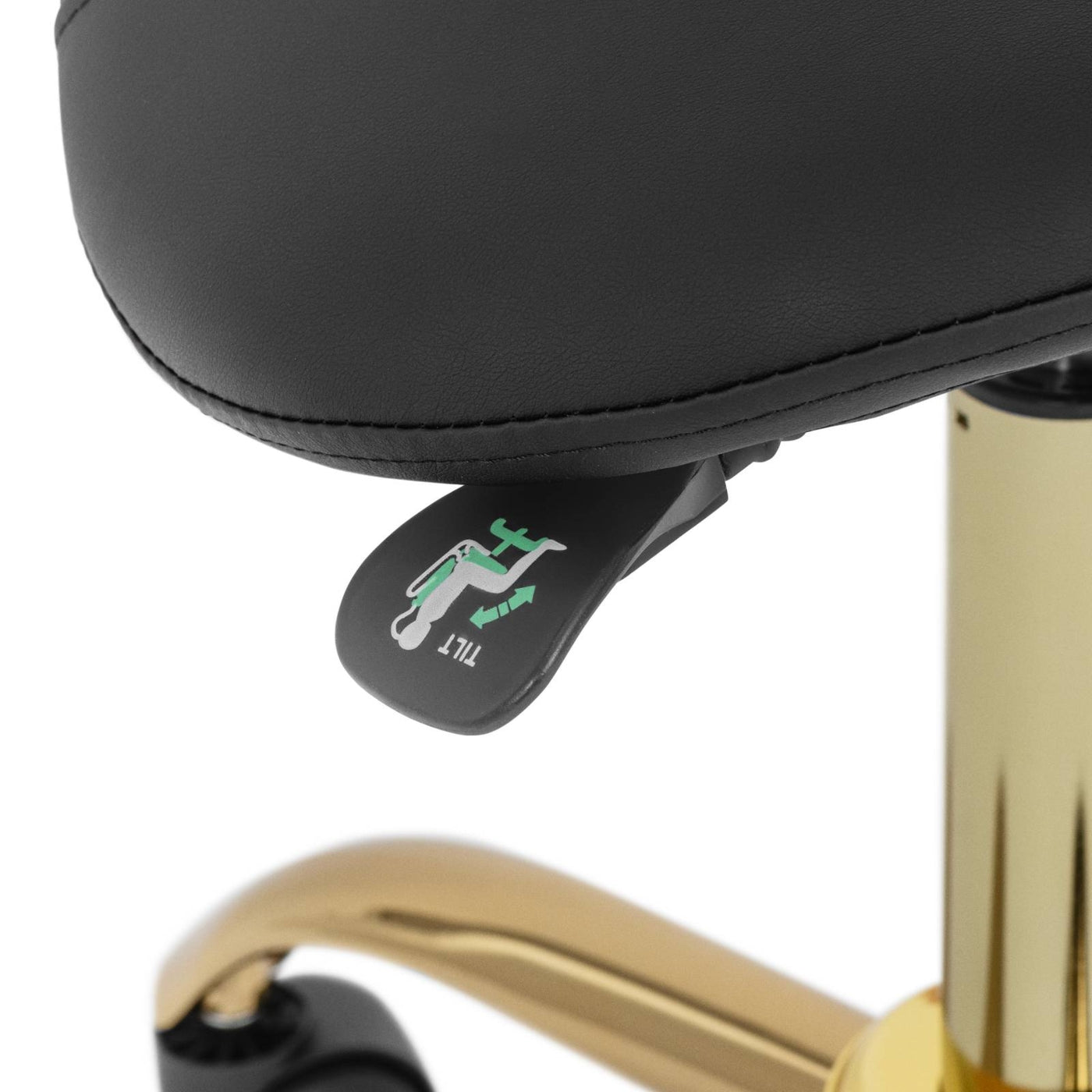 SADDLE CHAIR - 51 - 65 CM - 150 KG - BLACK / GOLD Medical device no