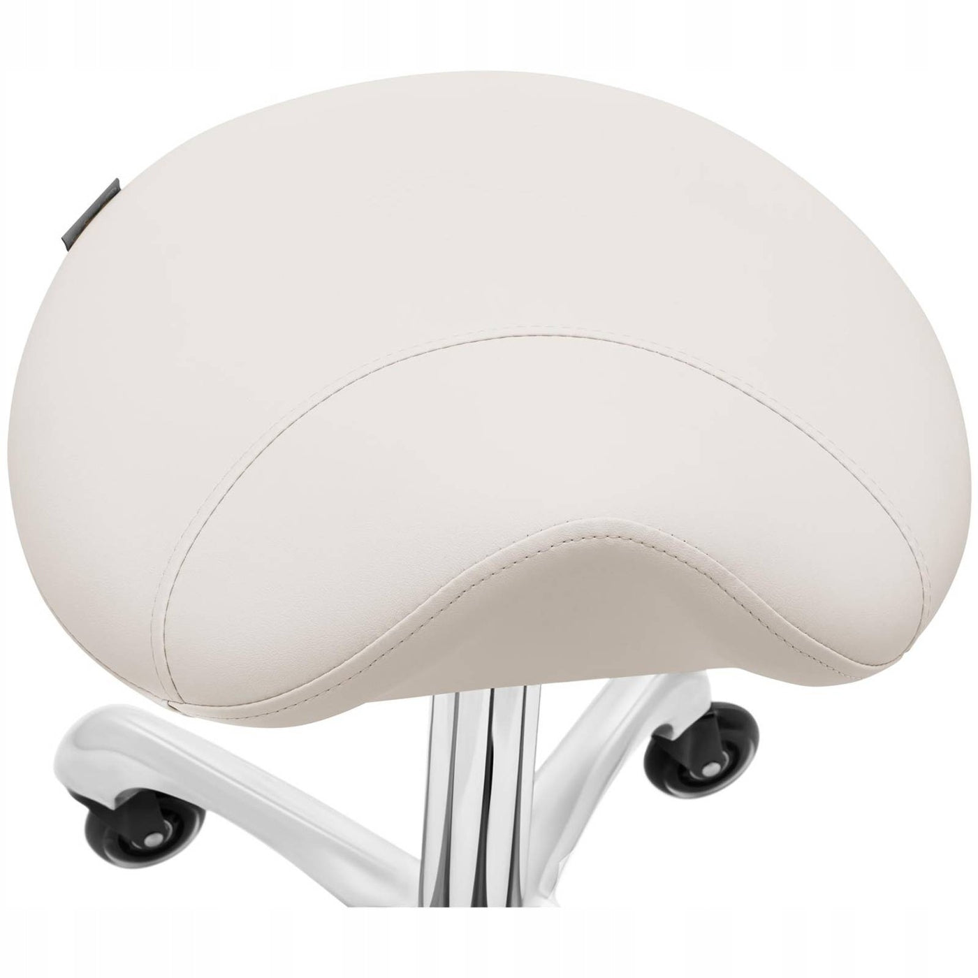 SADDLE CHAIR COSMETIC STOOL ON WHEELS Packaging status original