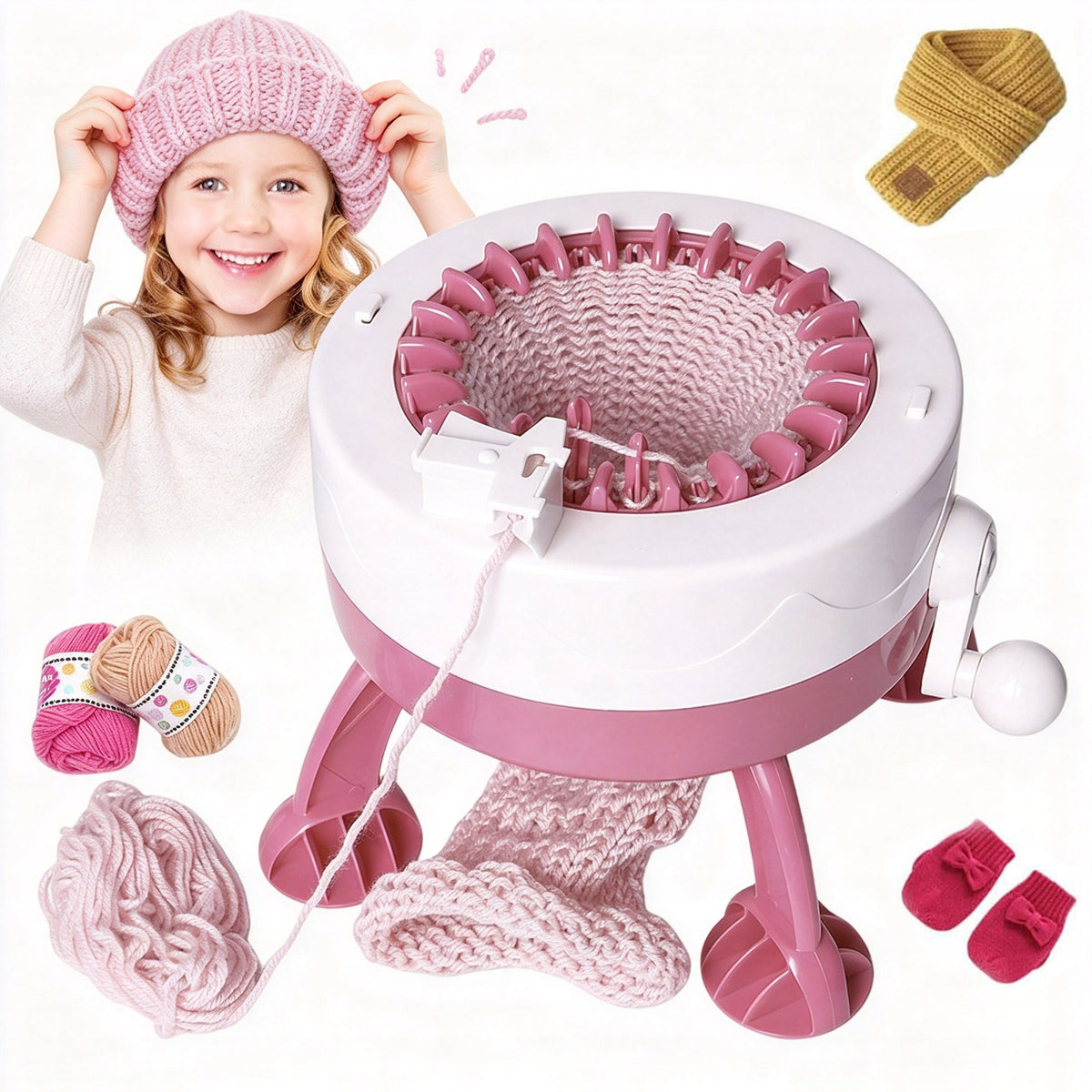SAFE CROCHETING TOY KNITTING MACHINE
