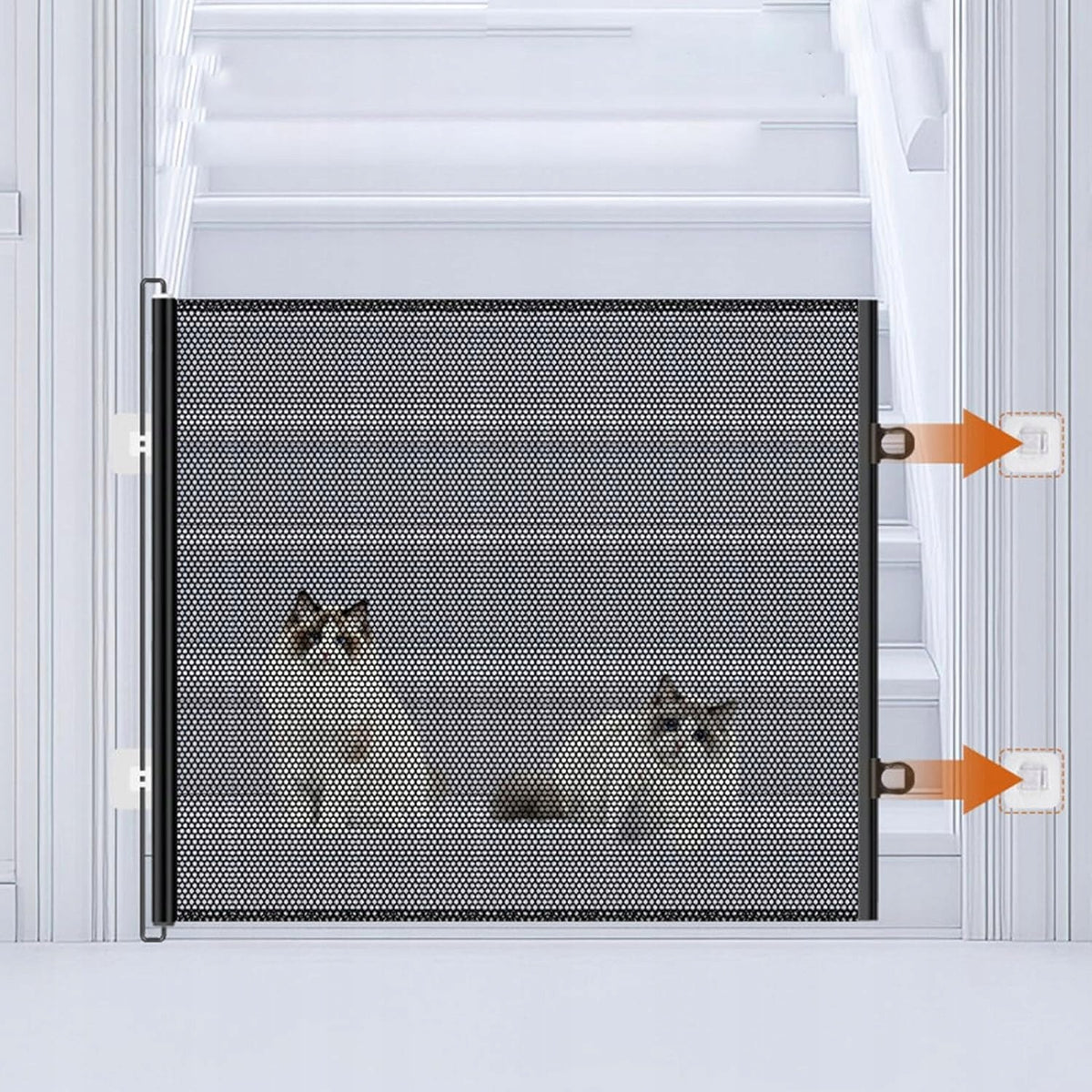 SAFETY BARRIER SAFETY GATE FOR FOLDING DOOR STAIRS 130*78 Manufacturer code ZHO-180-002