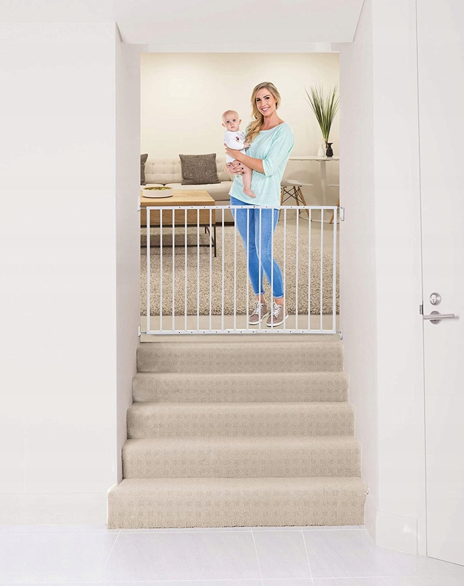 SAFETY GATE FOR CHILDREN ARIZONA (IN: 68-112CM X H: 68CM) - GREY Color gray