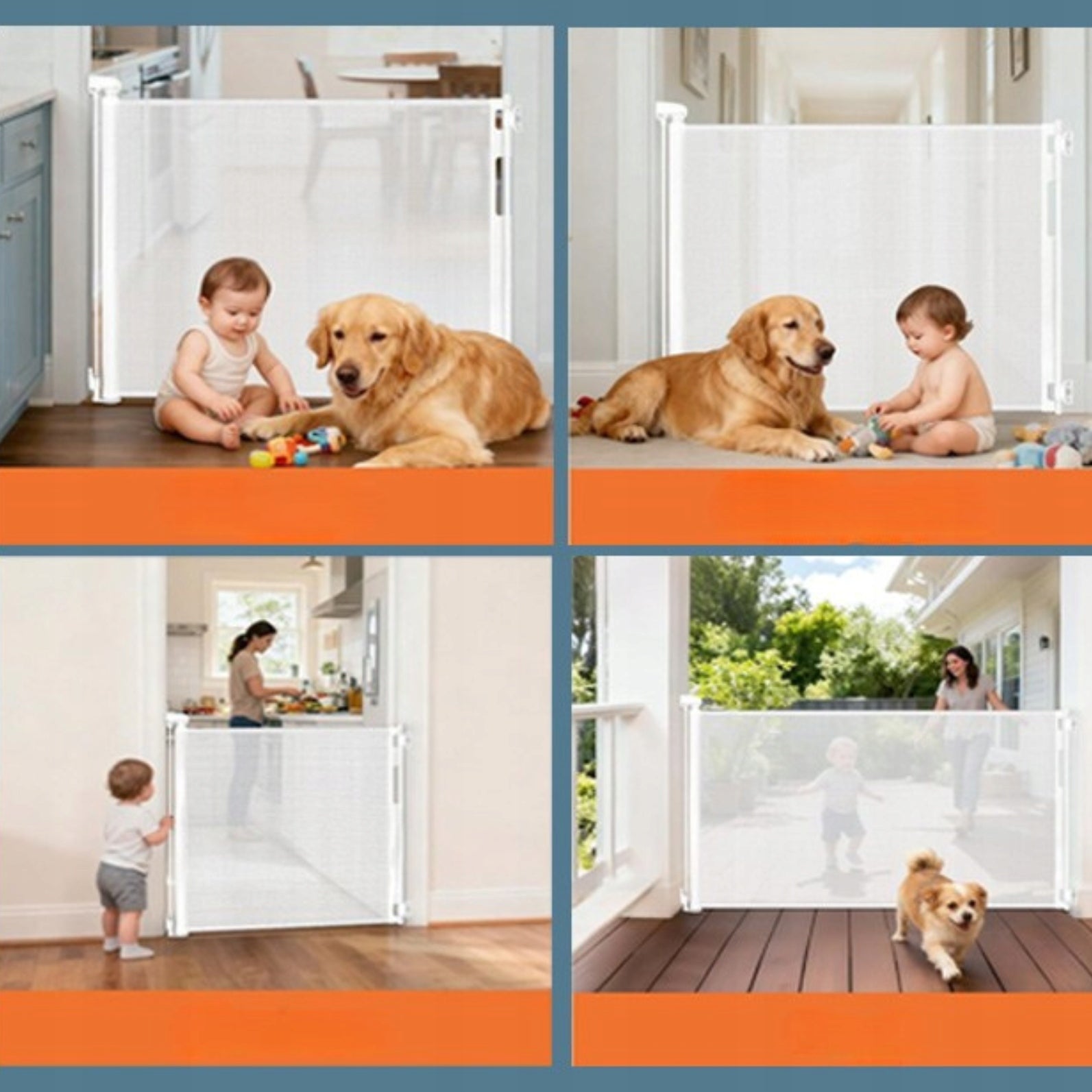 SAFETY GATE FOR STAIRS PROTECTIVE BARRIER FOR CHILDREN'S BLINDS Brand Zaxer
